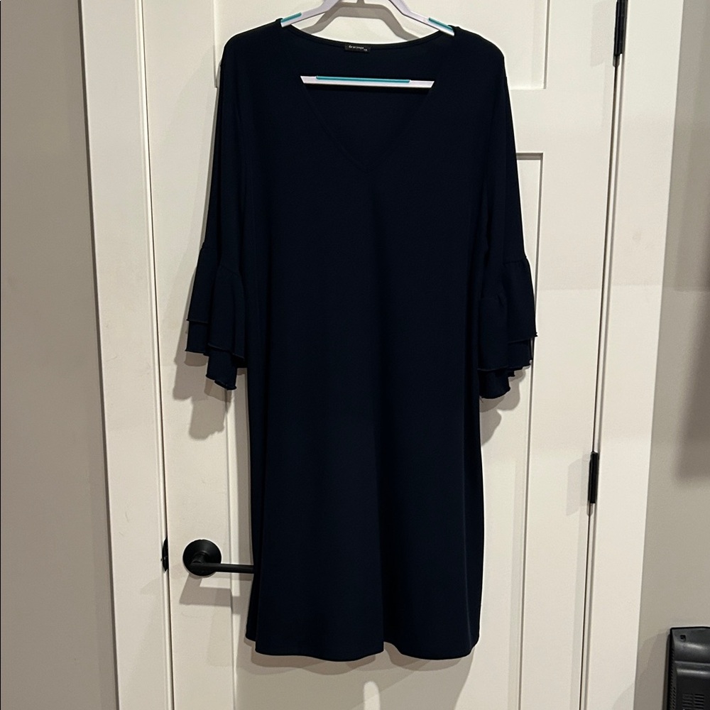 Chic Navy Long Sleeve Dress